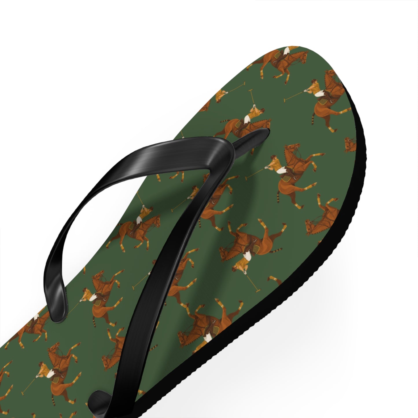 Polo Match Pattern Flip-Flops -Mens
