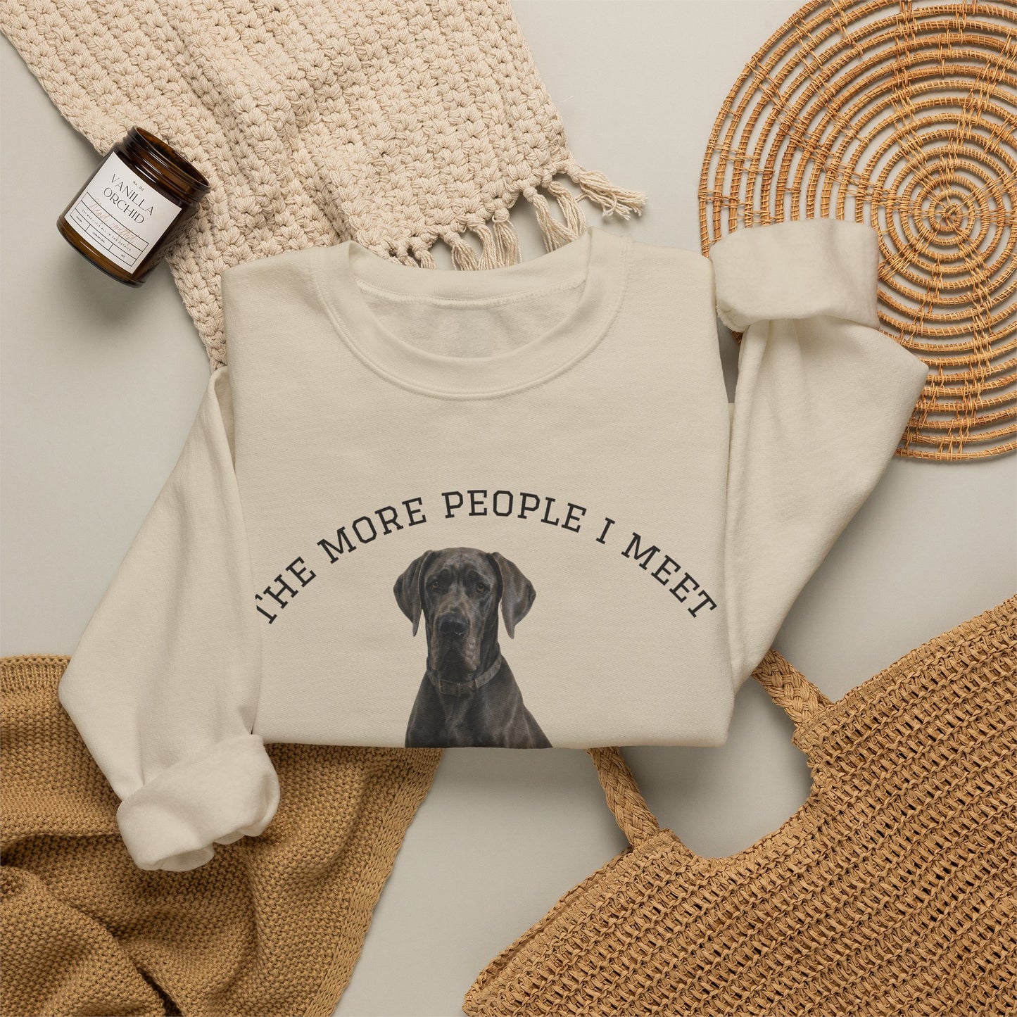 Blue Great Dane Crewneck Sweatshirt