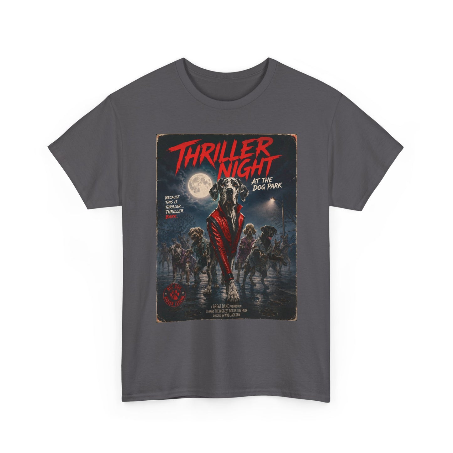 Thriller Night At The Dog Park Great Dane Movie Parody T Shirt