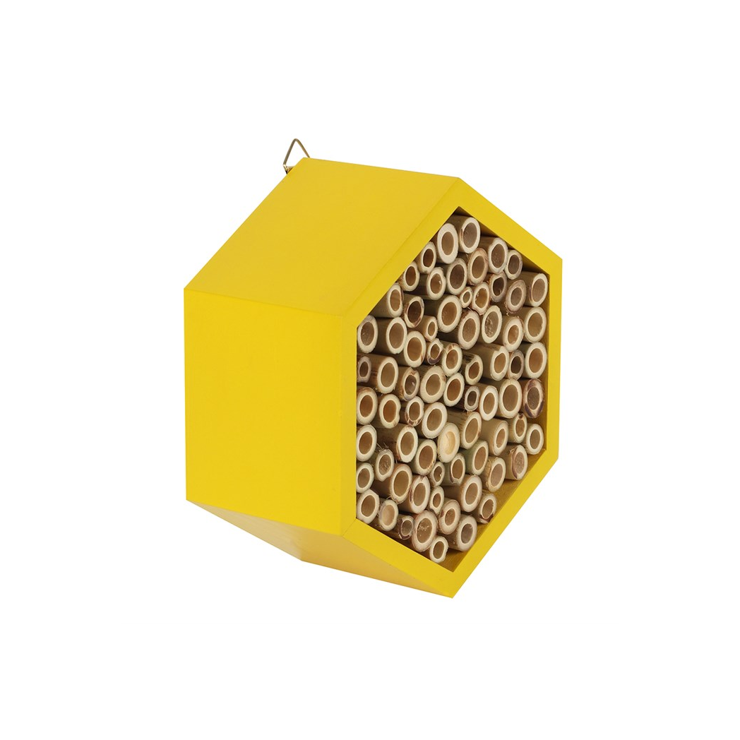 Bee Hotel | Wooden Garden Bee House for Pollinators