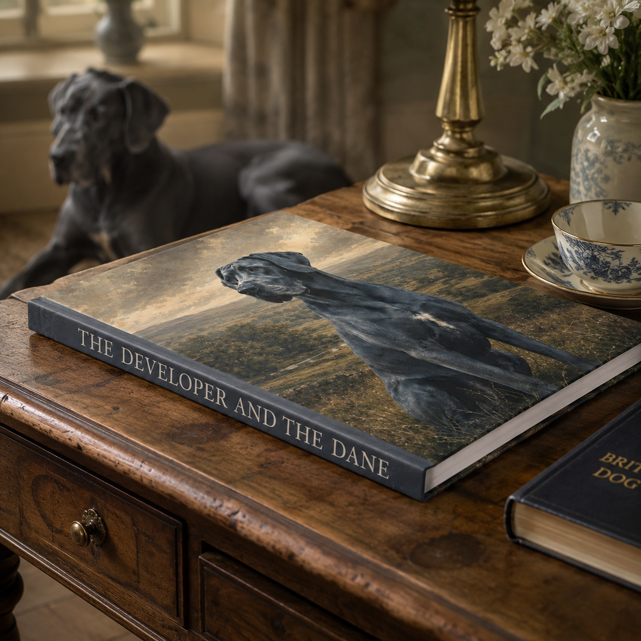 Blue Great Dane British Heritage A5 Hardback Notebook