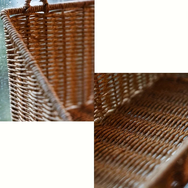 Woven Wall Storage Basket | Vintage Wall Organiser