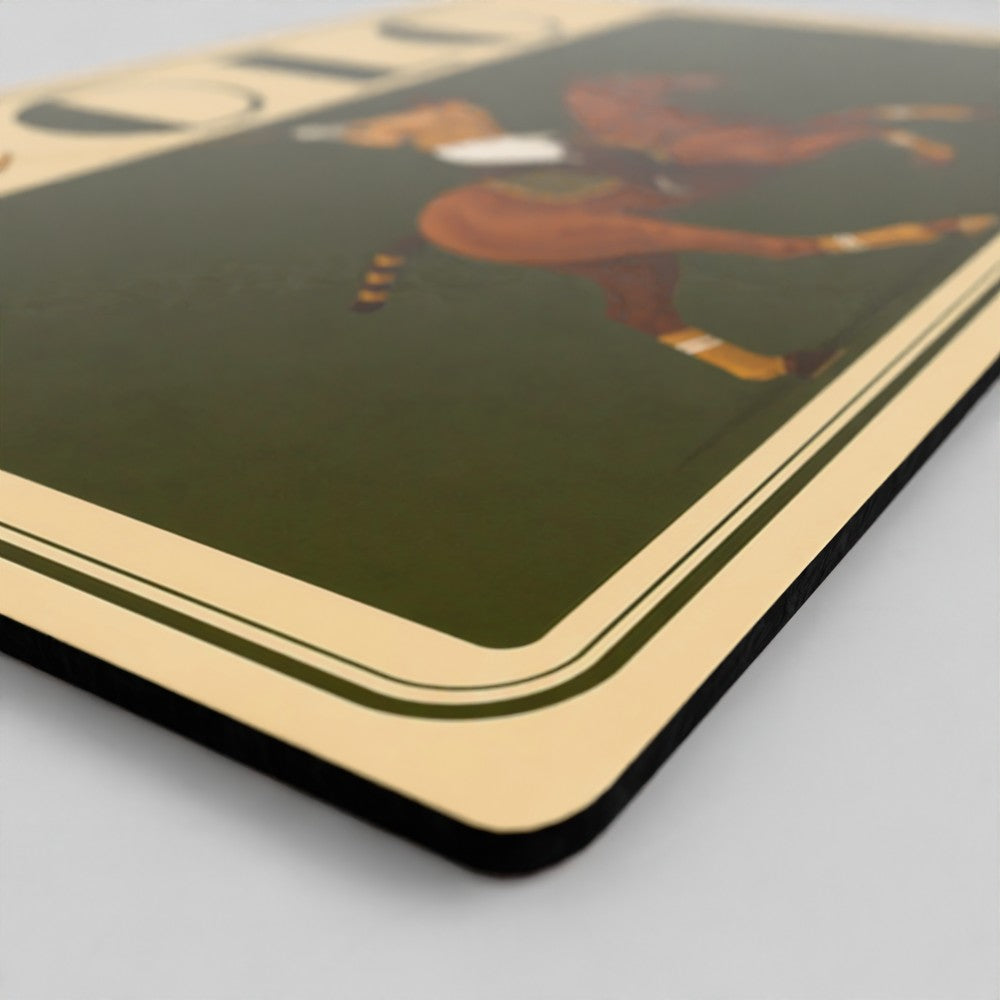 The Olive Polo Placemats | Set of 4 Vintage Style Equestrian Table Mats