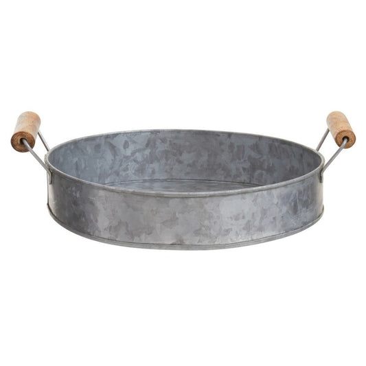 Drummond Galvanised Steel Round Tray