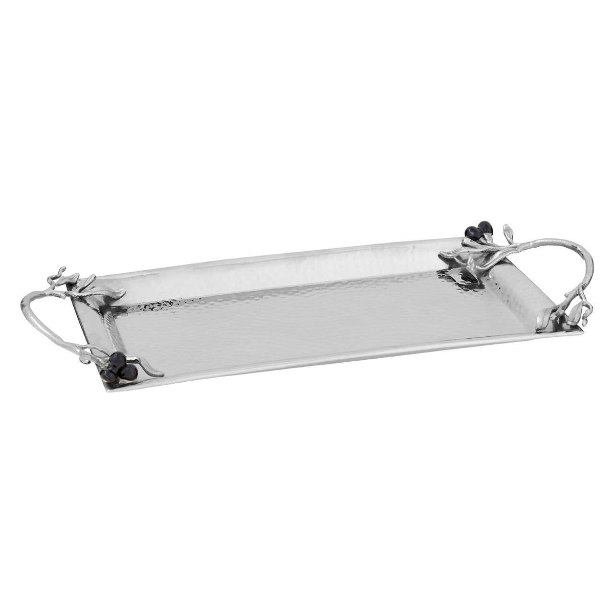 Miressa Hammered Silver Serving Tray