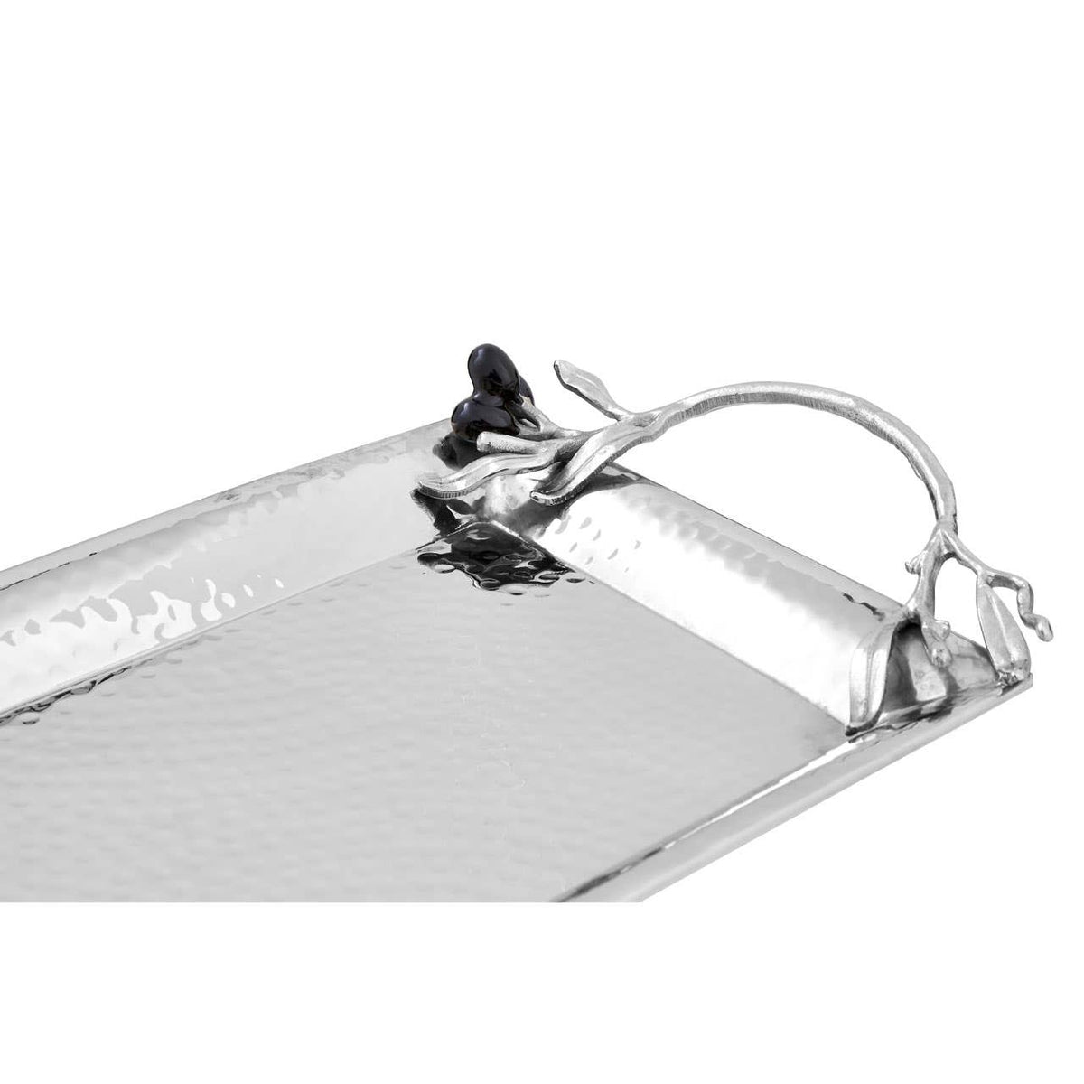 Miressa Hammered Silver Serving Tray