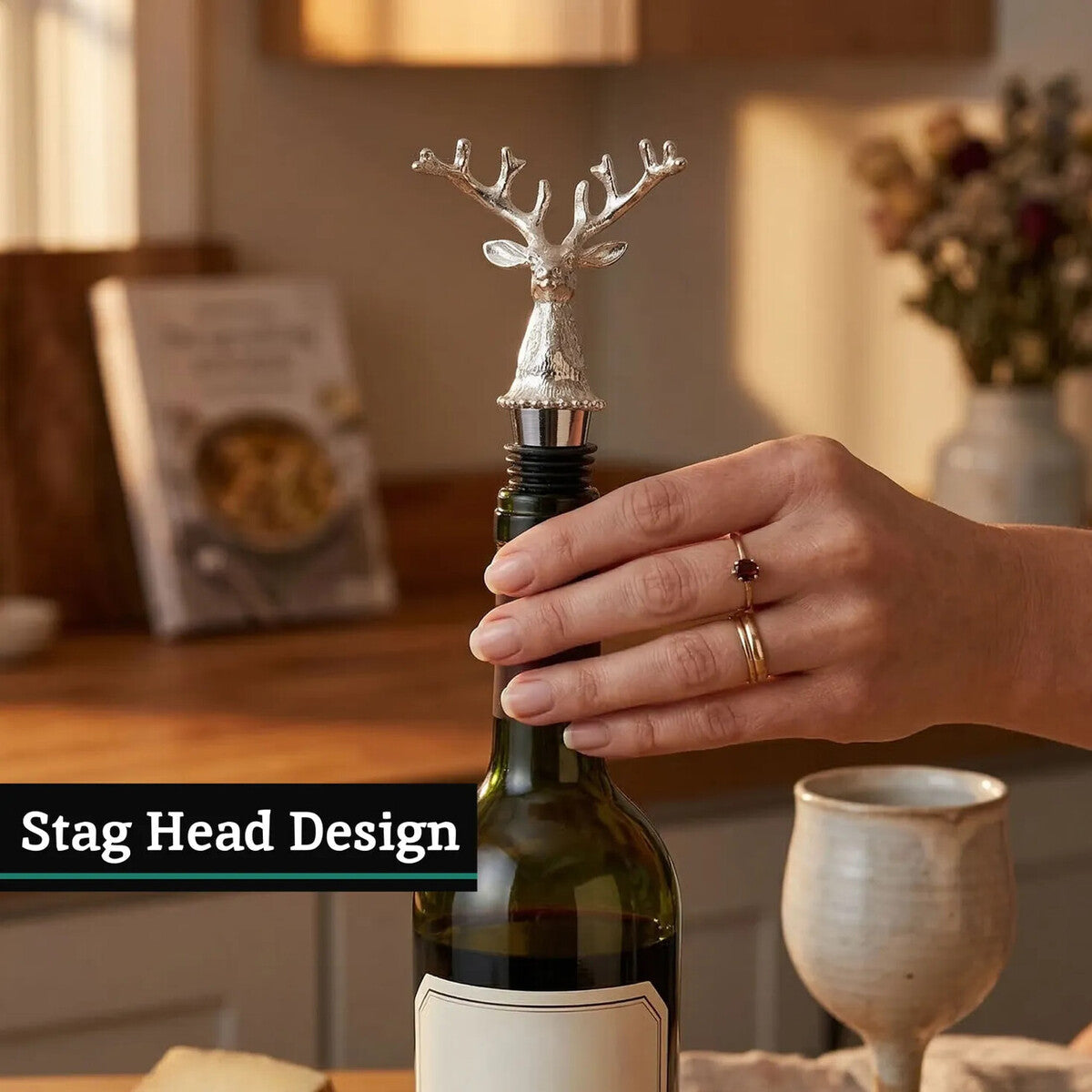 Stag Bottle Stopper