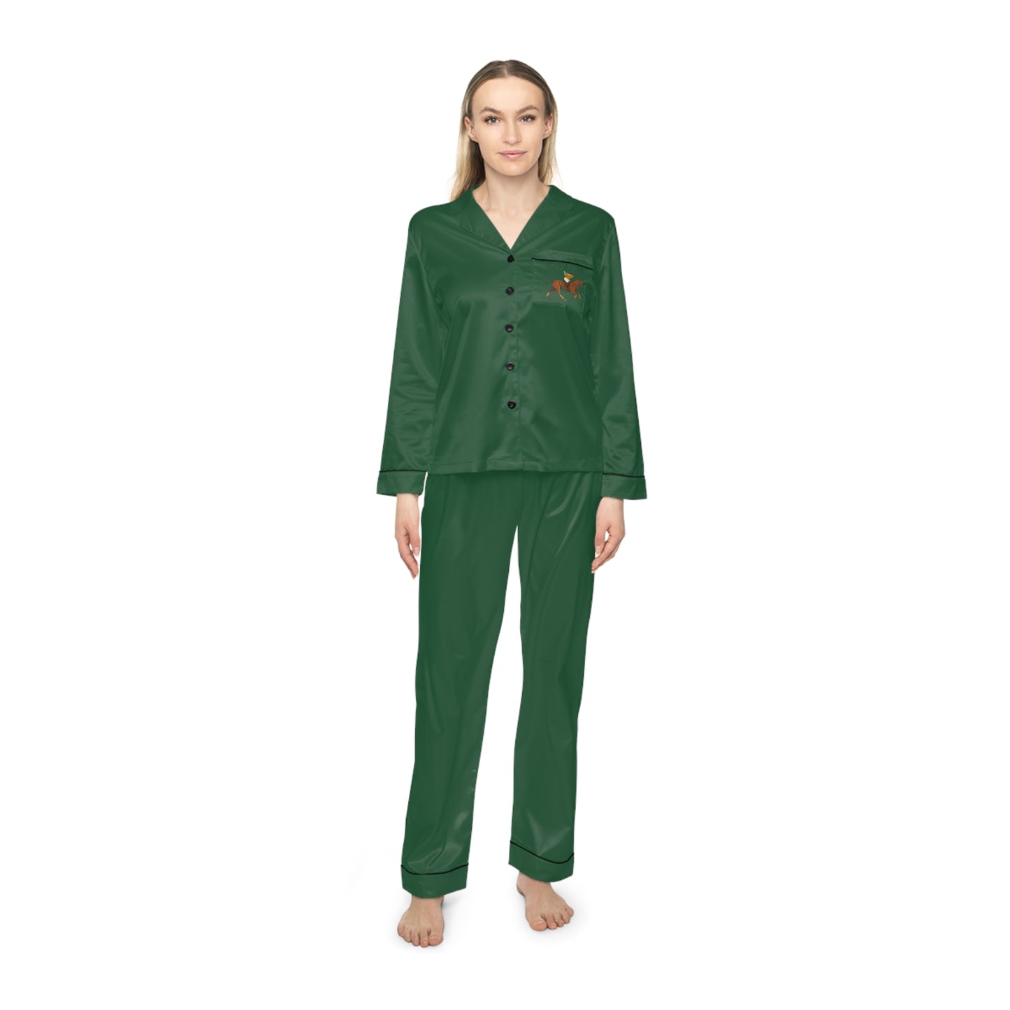 Heritage Green Polo Player Pyjama Set