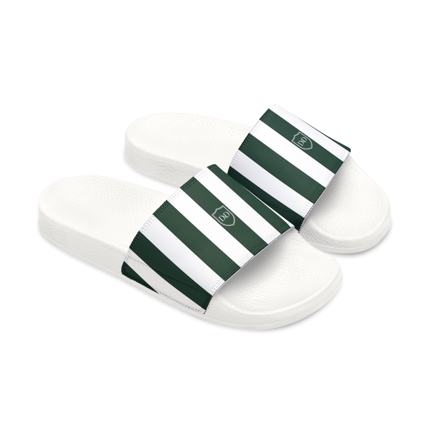 Mens Striped Heritage Sliders
