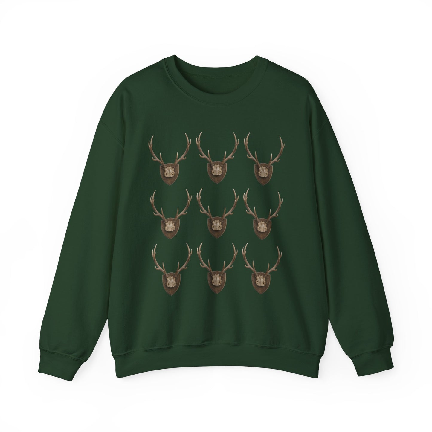 Deer Antler Crest Crewneck Sweatshirt
