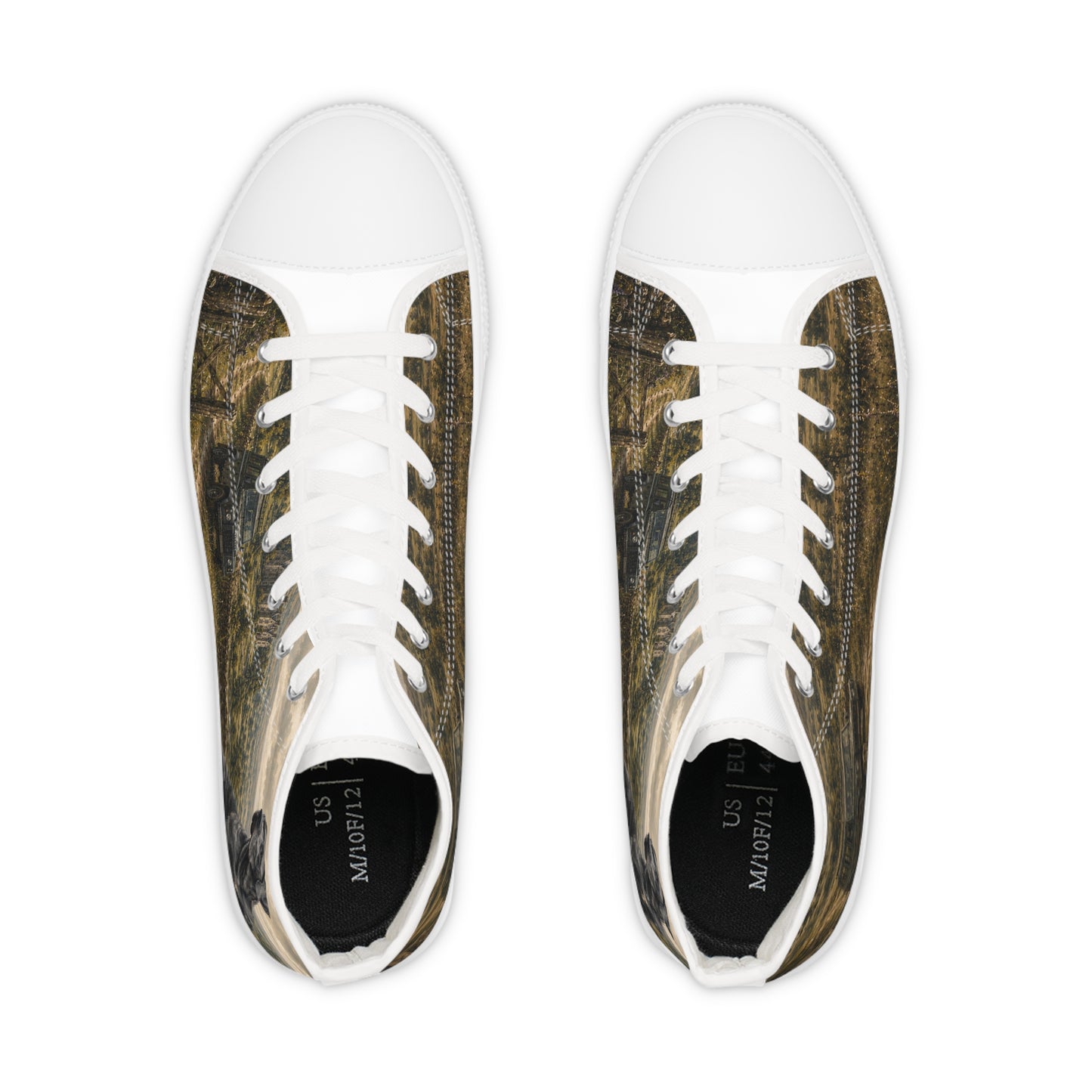 Mens Great Dane Countryside High Top Sneakers | British Heritage Dog Lover Shoes | Vintage Country 4x4 Trainers