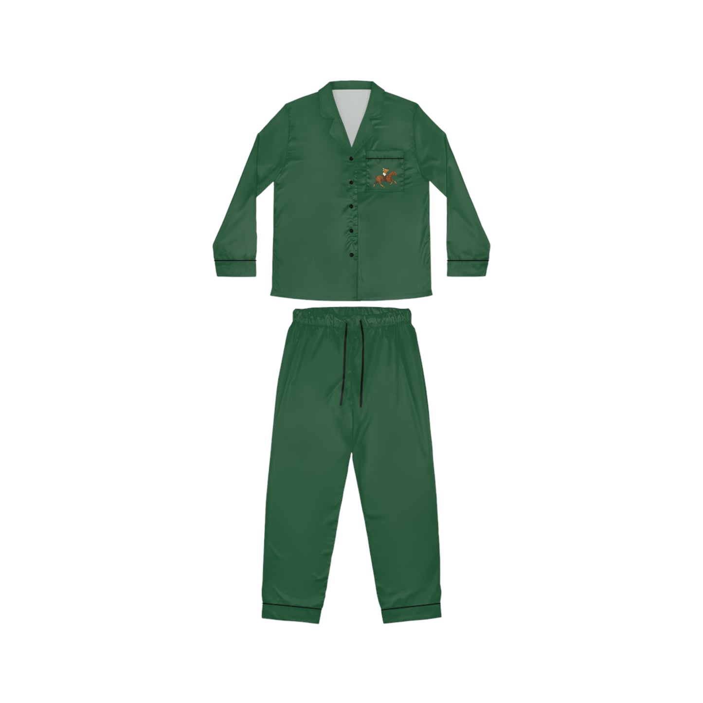 Heritage Green Polo Player Pyjama Set