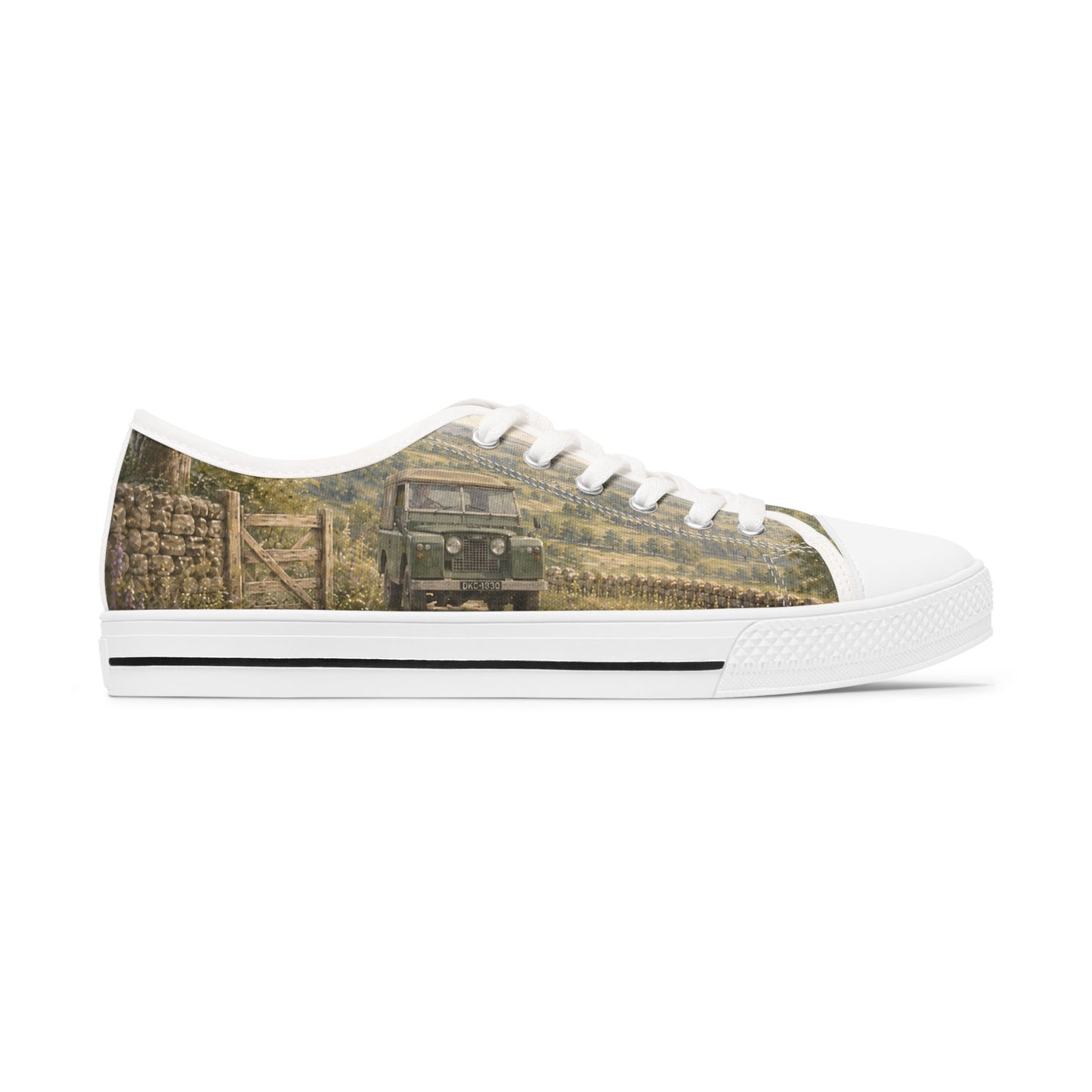 Blue Great Dane & Vintage 4x4 Low-Top Canvas Trainers Sneakers