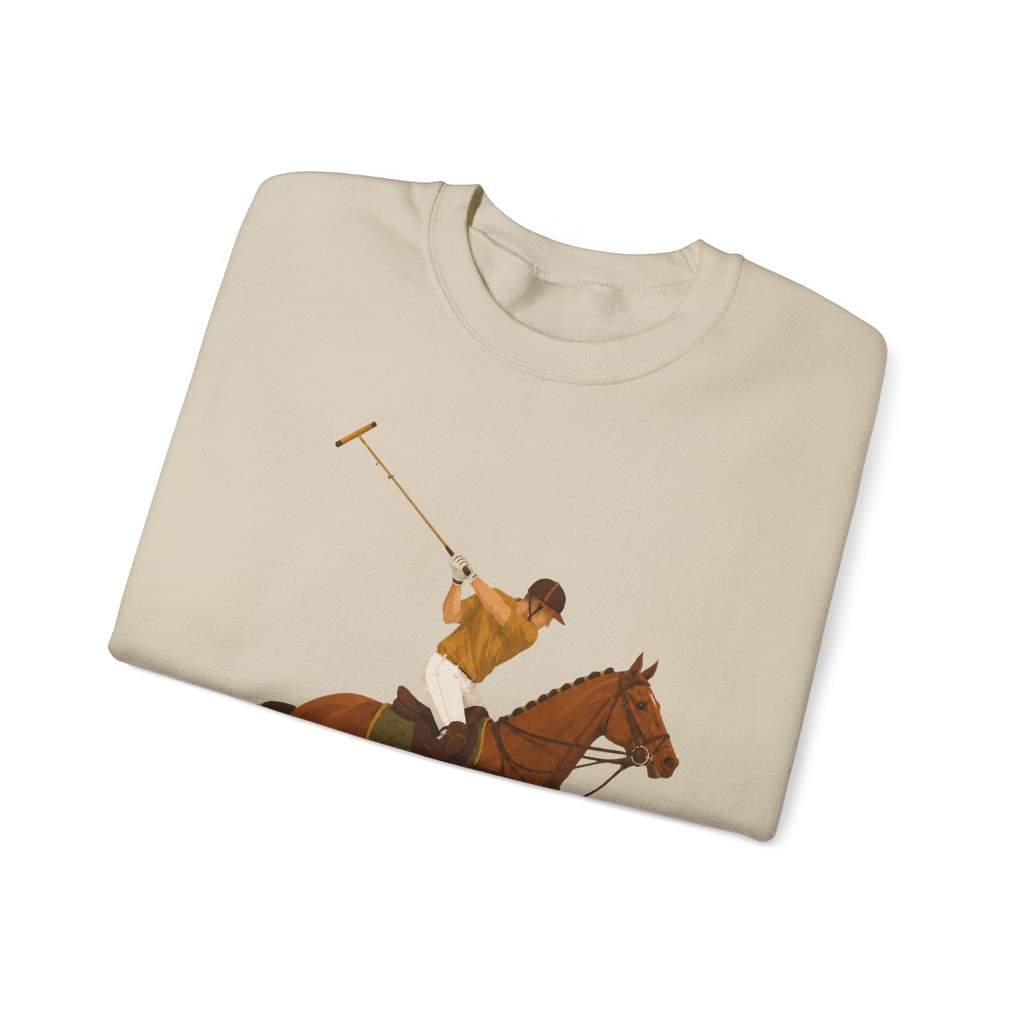 Global Colours -  Vintage Polo Horse Sweatshirt | Heritage Country Club Equestrian Graphic Crewneck
