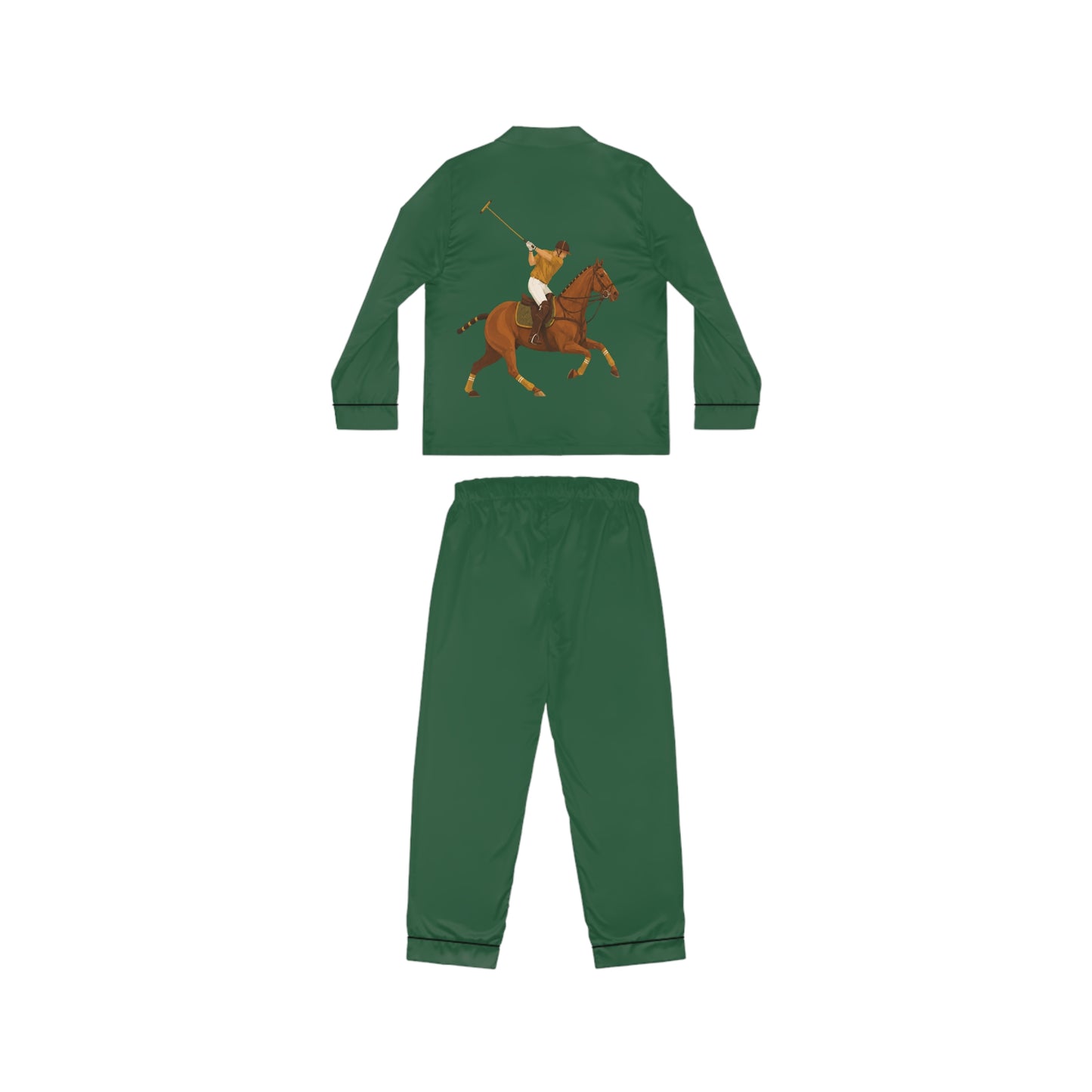 Heritage Green Polo Player Pyjama Set