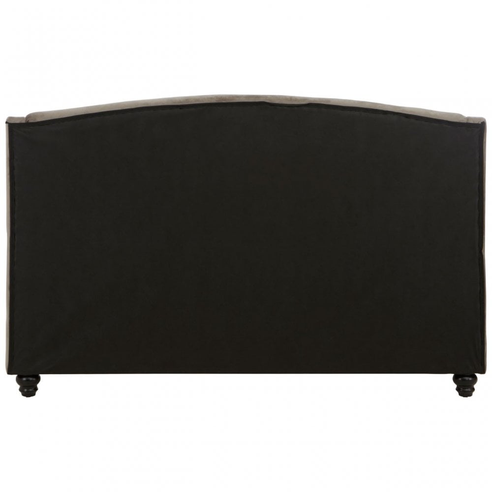 Josephine Grey Velvet King Size Bed