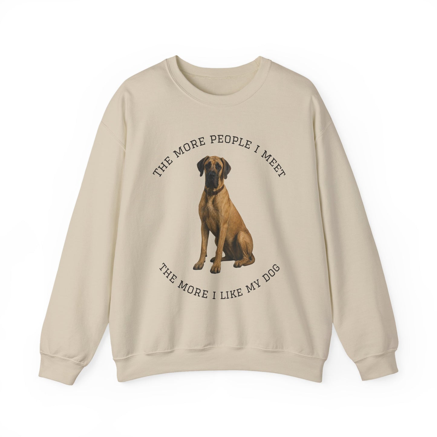 Fawn Great Dane Crewneck Sweatshirt