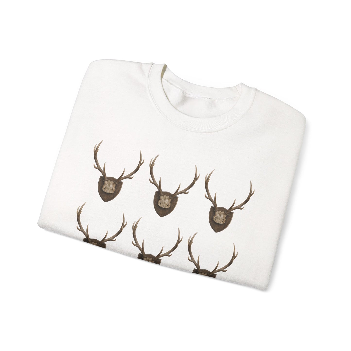Deer Antler Crest Crewneck Sweatshirt