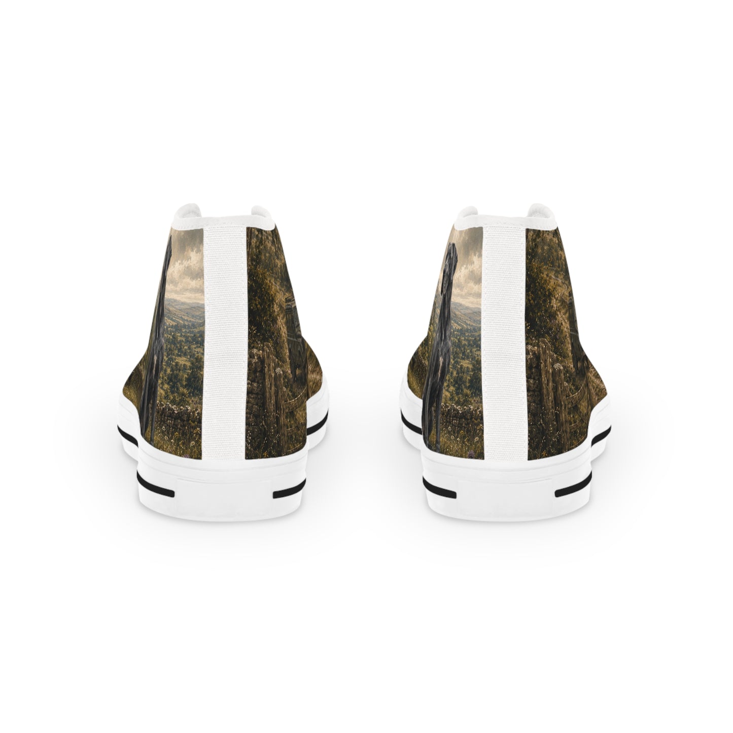 Mens Great Dane Countryside High Top Sneakers | British Heritage Dog Lover Shoes | Vintage Country 4x4 Trainers