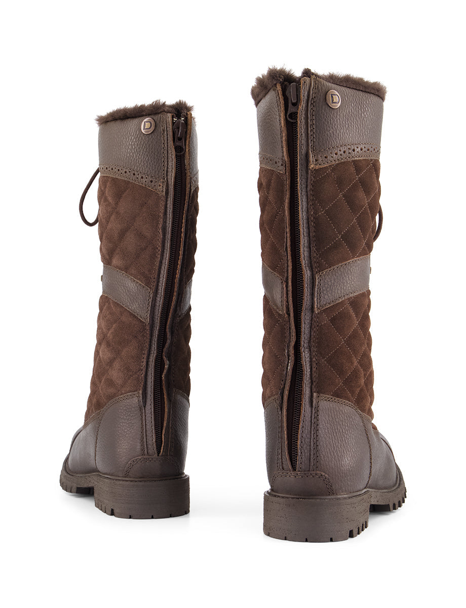 Dublin Yukon Quilt Country Boots – Chocolate Brown – product view 3