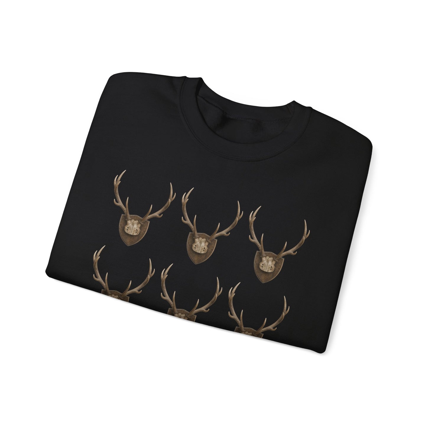 Deer Antler Crest Crewneck Sweatshirt