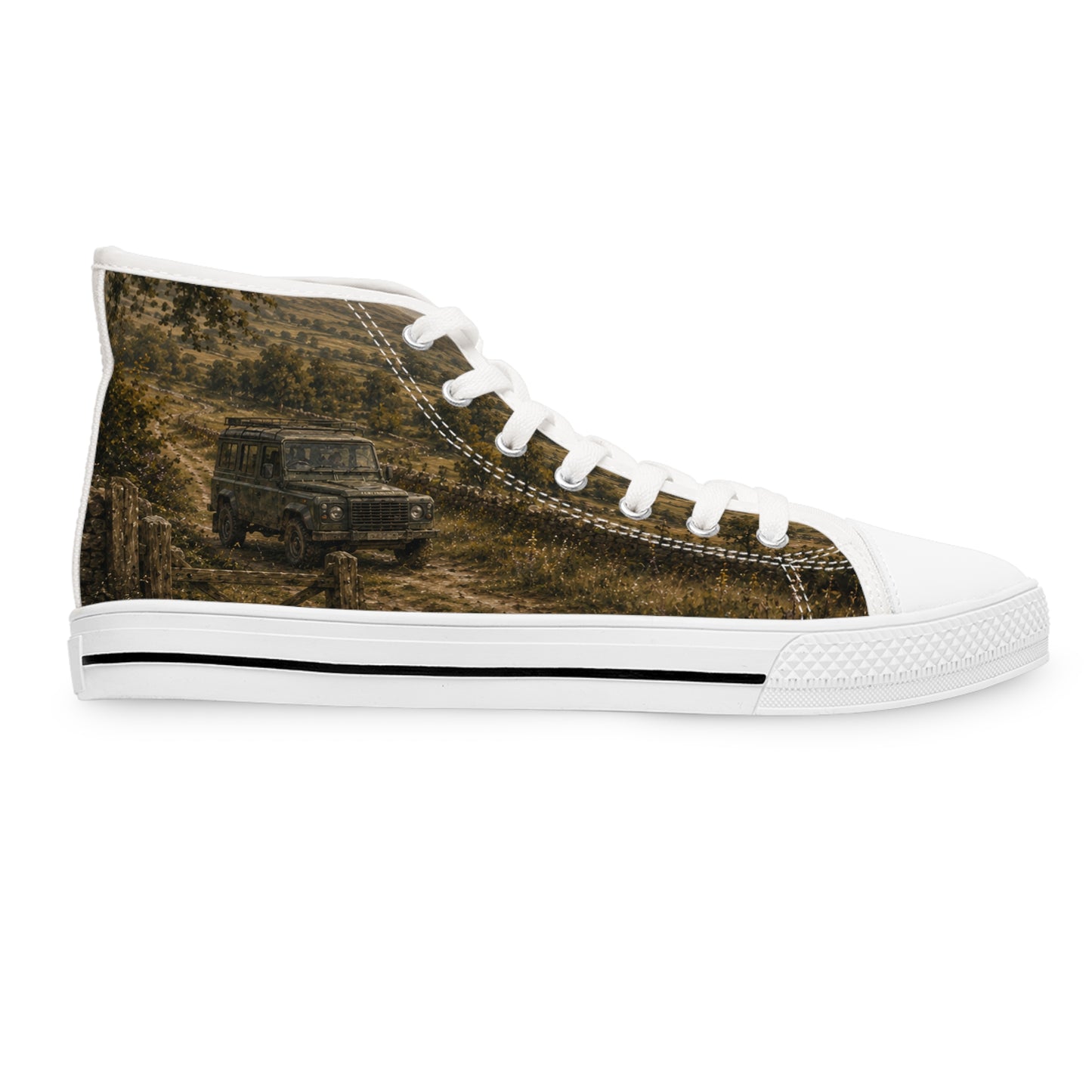 Women's Blue Great Dane Countryside High Top Sneakers