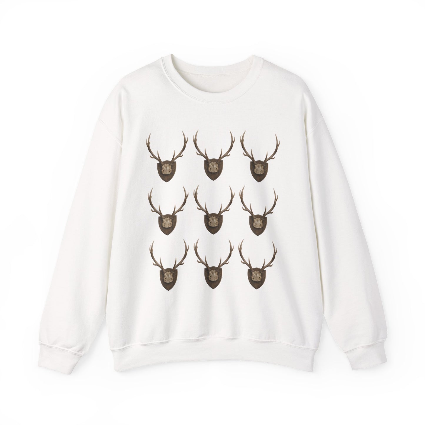 Deer Antler Crest Crewneck Sweatshirt