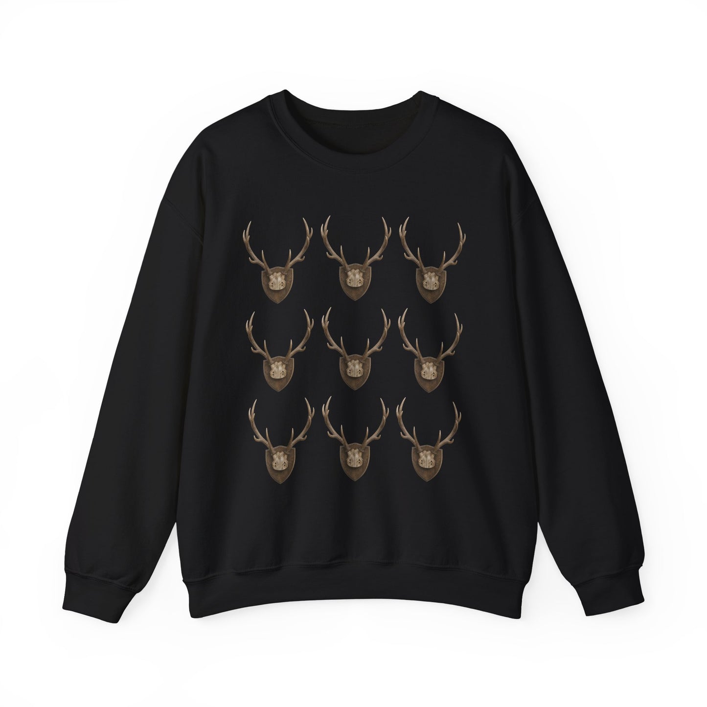 Deer Antler Crest Crewneck Sweatshirt