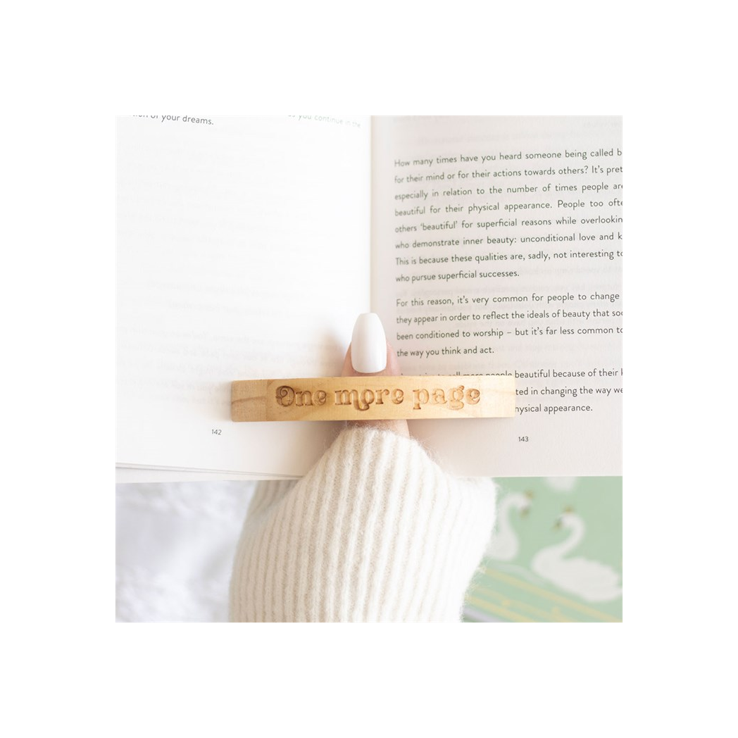 Book Worm Wooden Thumb Page Holder | Reading Gift