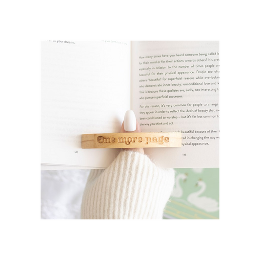 Book Worm Wooden Thumb Page Holder | Reading Gift