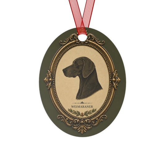 Weimararner Christmas Ornament – Vintage Cameo Dog Decoration, Heritage-Style  Weimararner  Lover Gift
