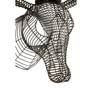 Black Wire Antelope Head
