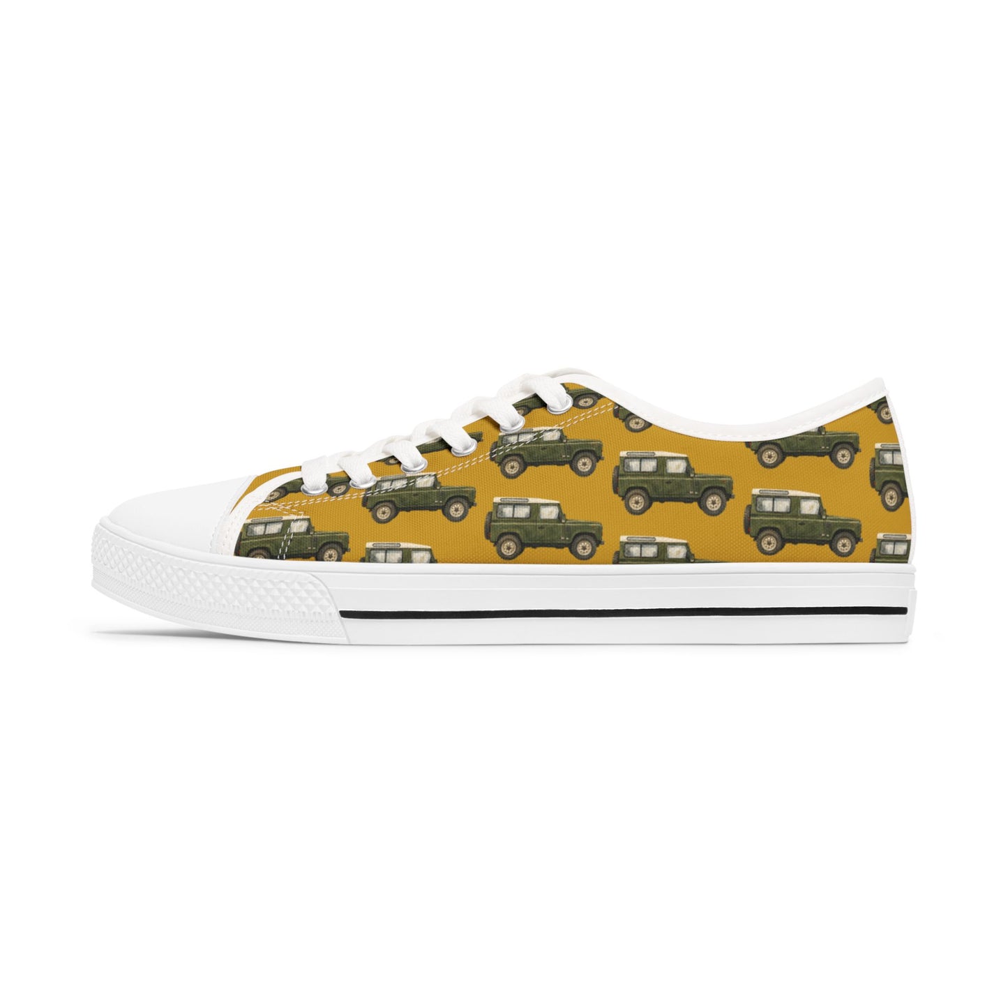 Mustard Low Top Sneakers Defender Jeep Vintage Green - Womens