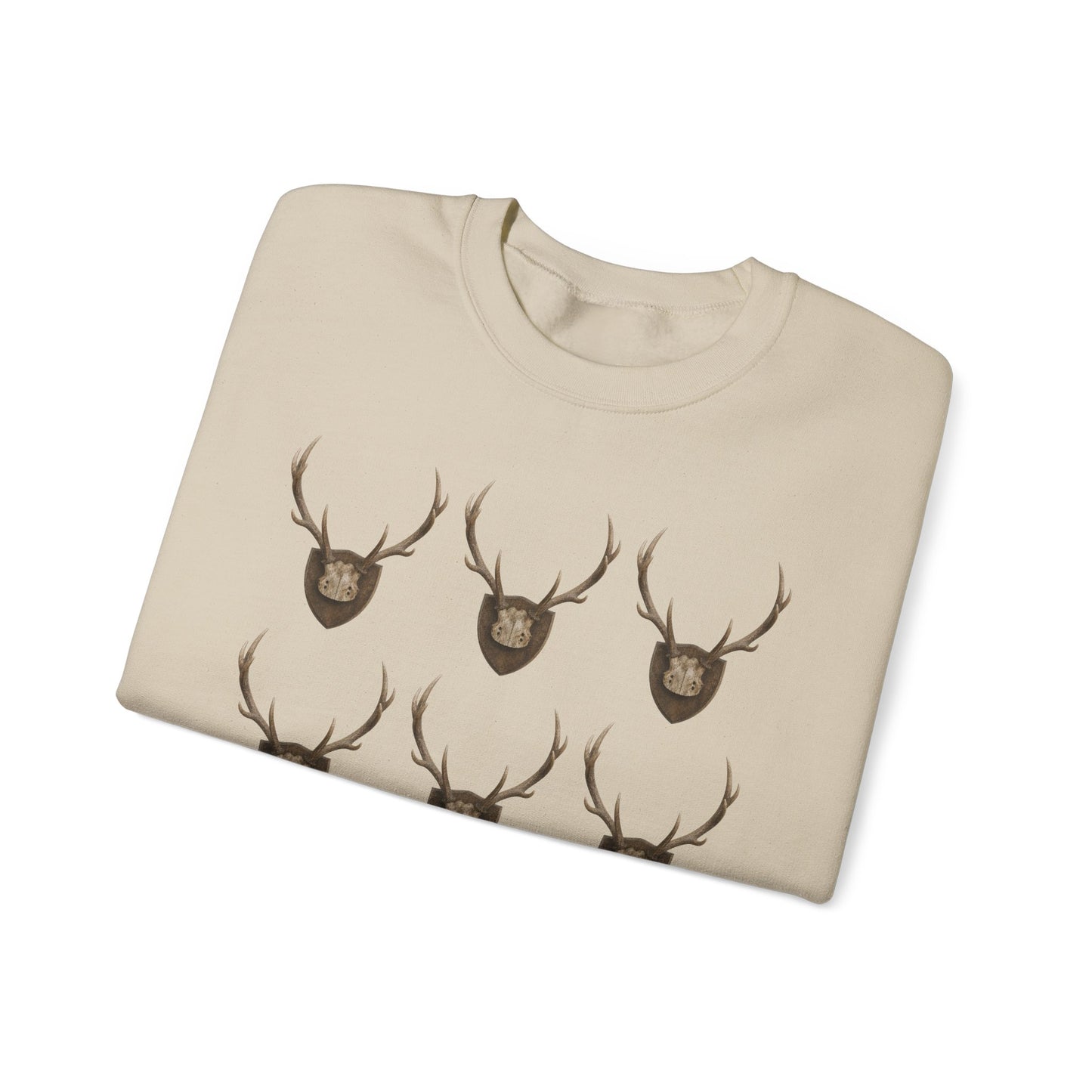 Deer Antler Crest Crewneck Sweatshirt