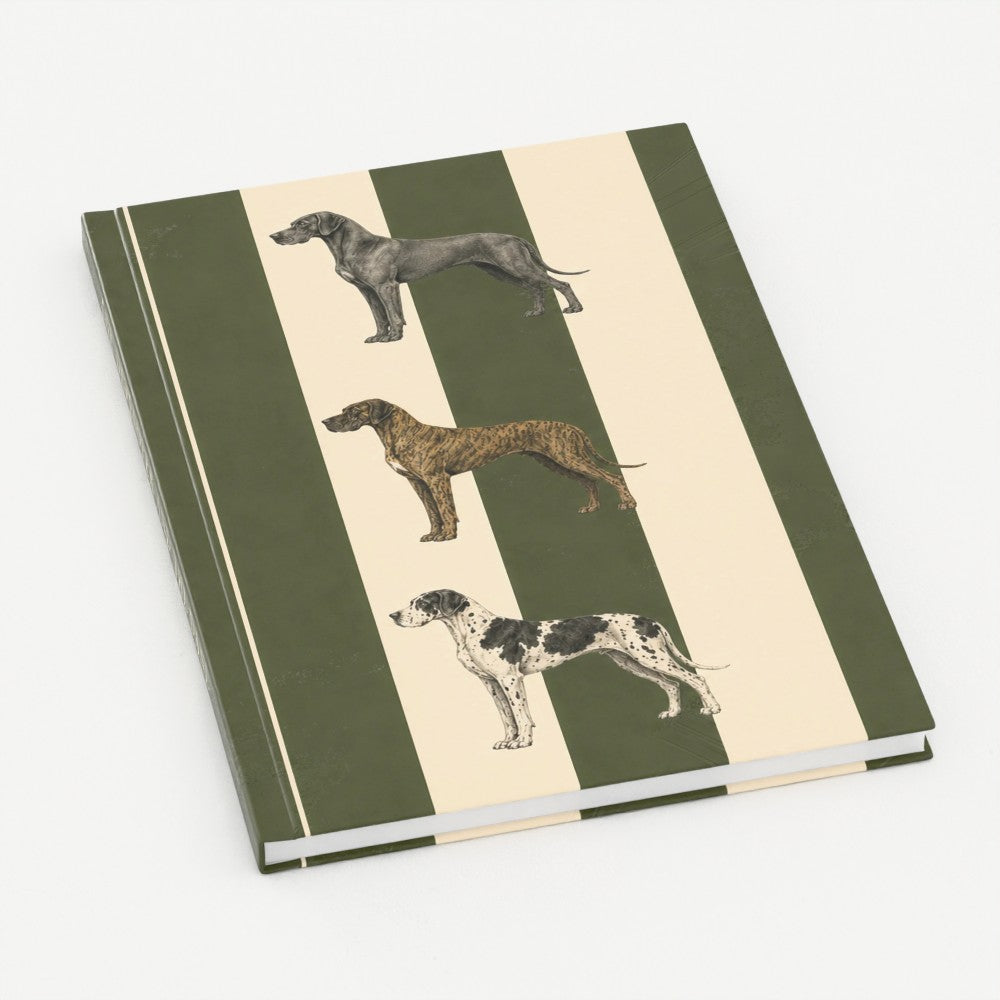 Great Dane Stripe A5 Hardback Notebook