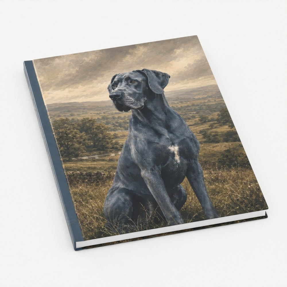 Blue Great Dane British Heritage A5 Hardback Notebook