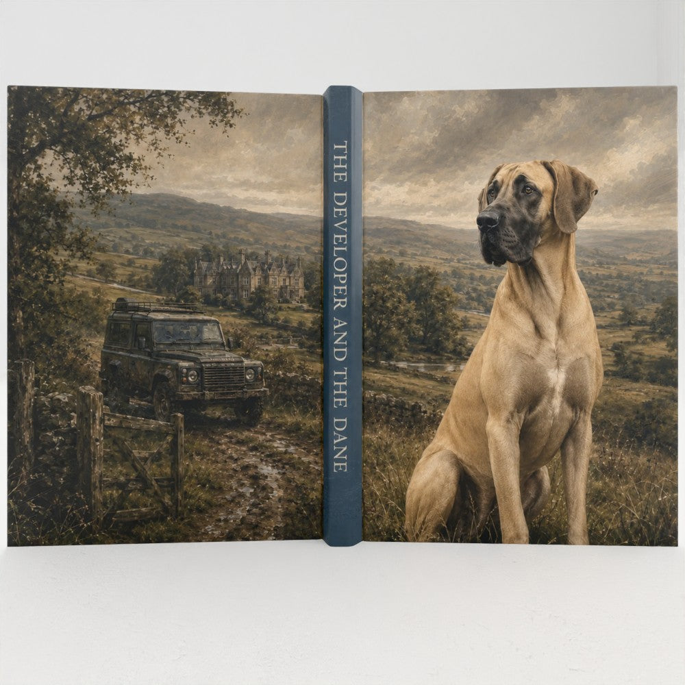 Fawn Great Dane British Heritage A5 Hardback Notebook