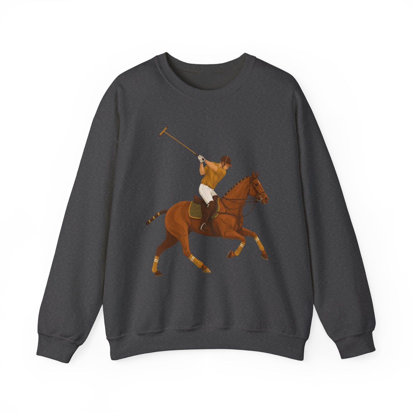 Global Colours -  Vintage Polo Horse Sweatshirt | Heritage Country Club Equestrian Graphic Crewneck