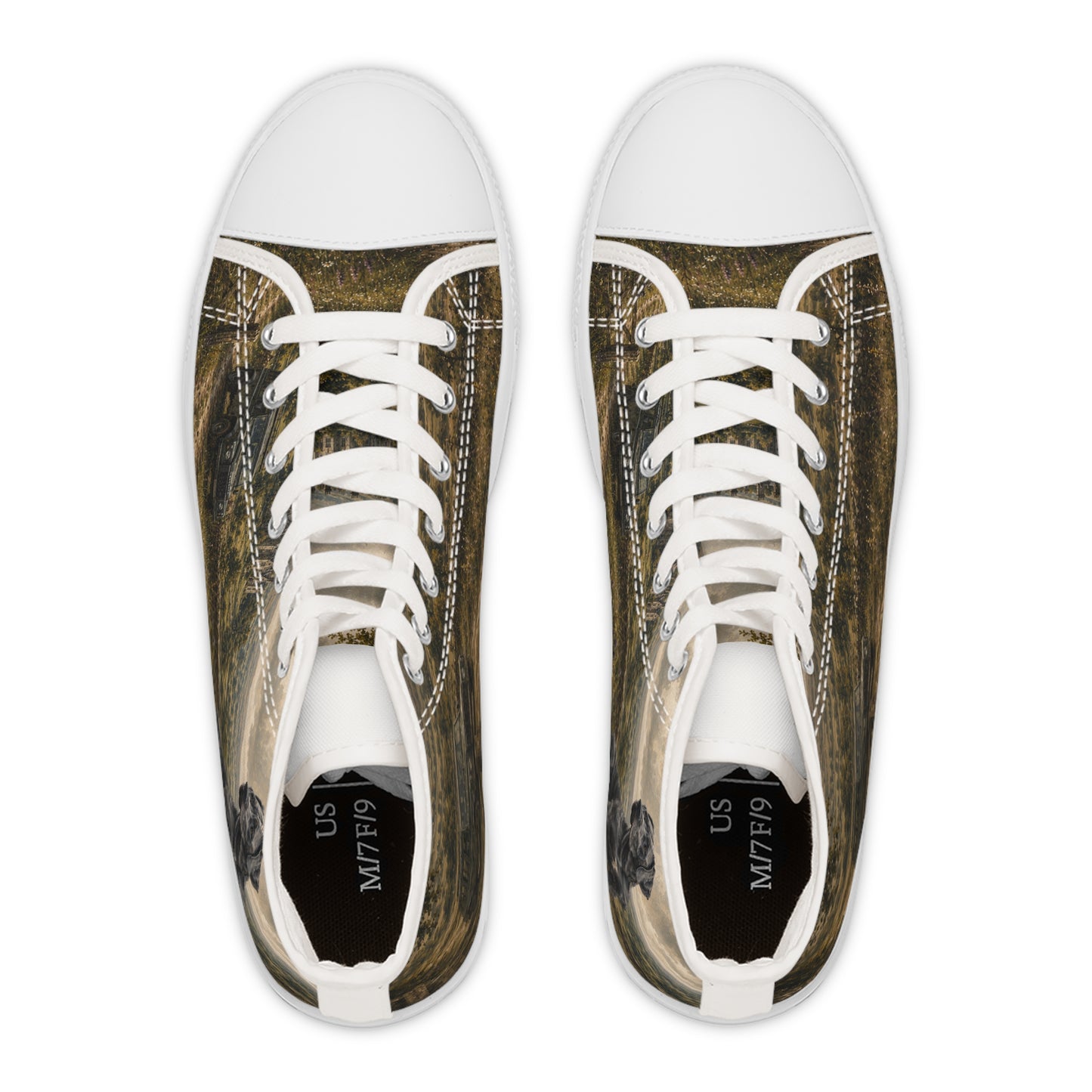 Women's Blue Great Dane Countryside High Top Sneakers