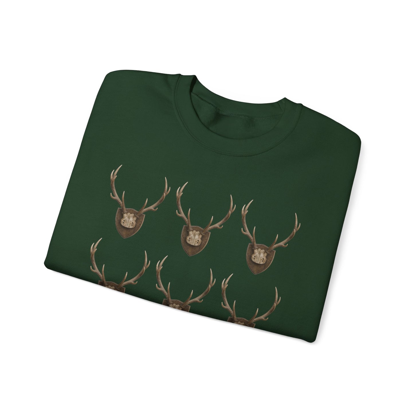 Deer Antler Crest Crewneck Sweatshirt