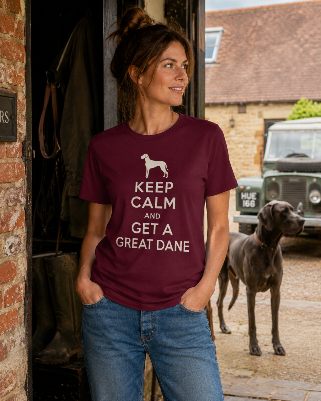Keep Calm and Get a Great Dane Women’s Relaxed-Fit T-Shirt