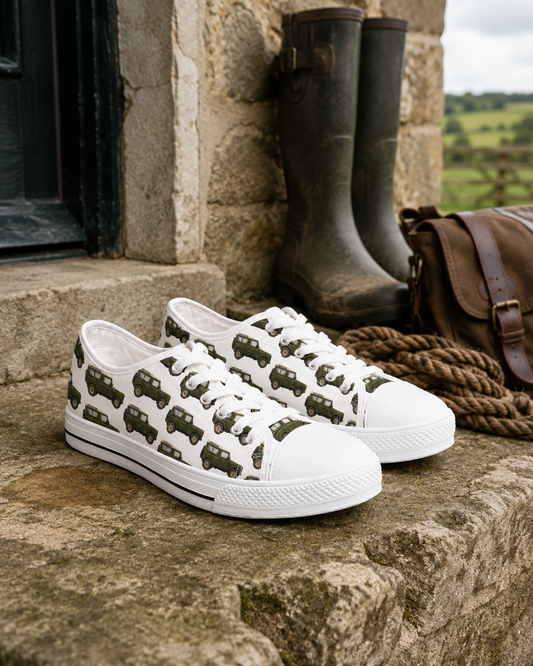 Low Top Sneakers Defender Jeep Vintage Green - Womens
