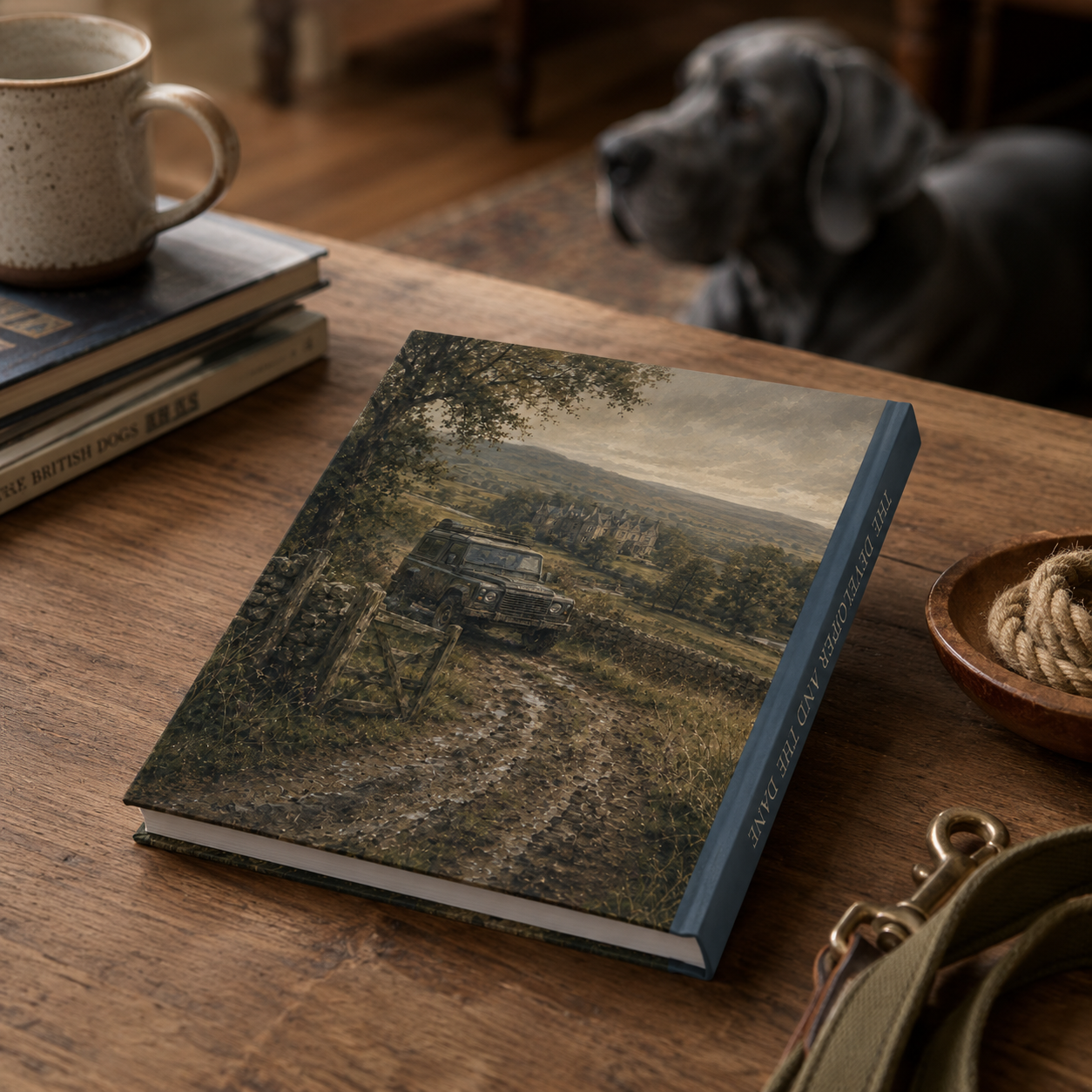 Blue Great Dane British Heritage A5 Hardback Notebook