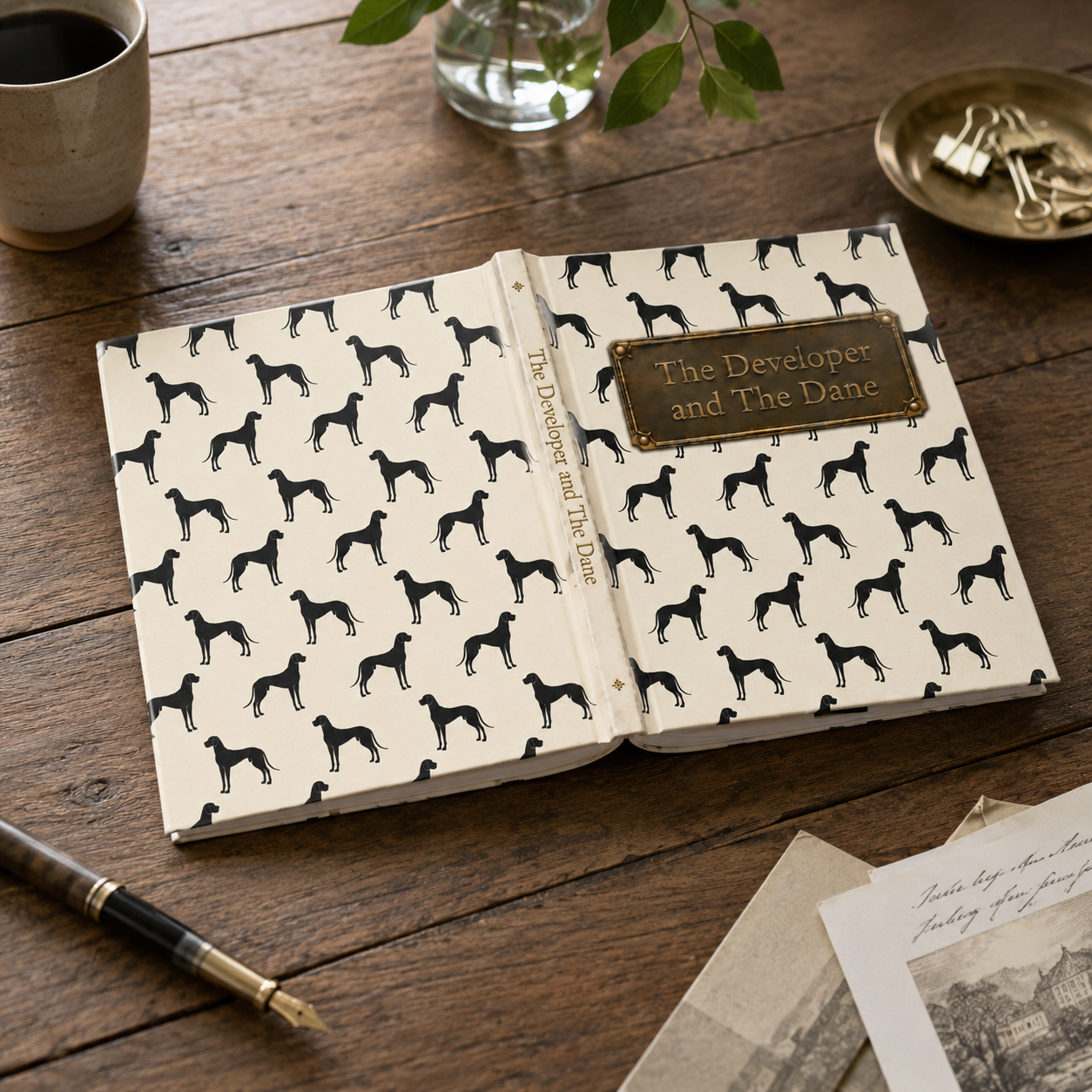 Great Dane Silhouette A5 Hardback Notebook