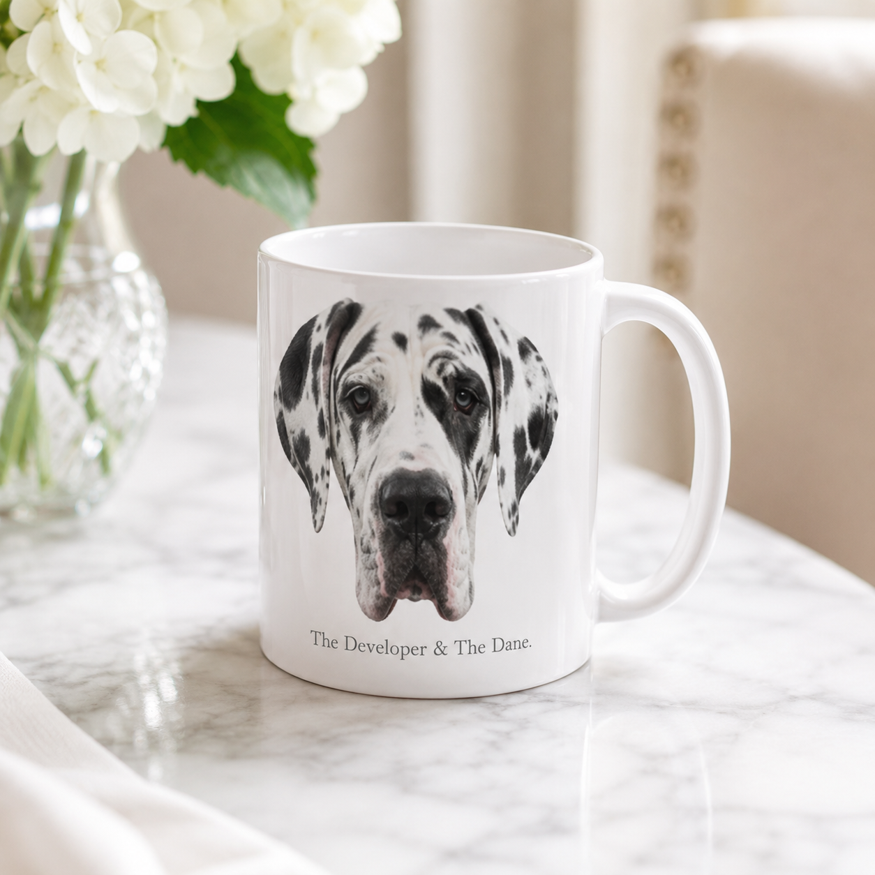 Harlequin Great Dane Mug – Great Dane Lover Gift