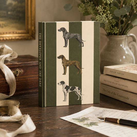 Great Dane Stripe A5 Hardback Notebook