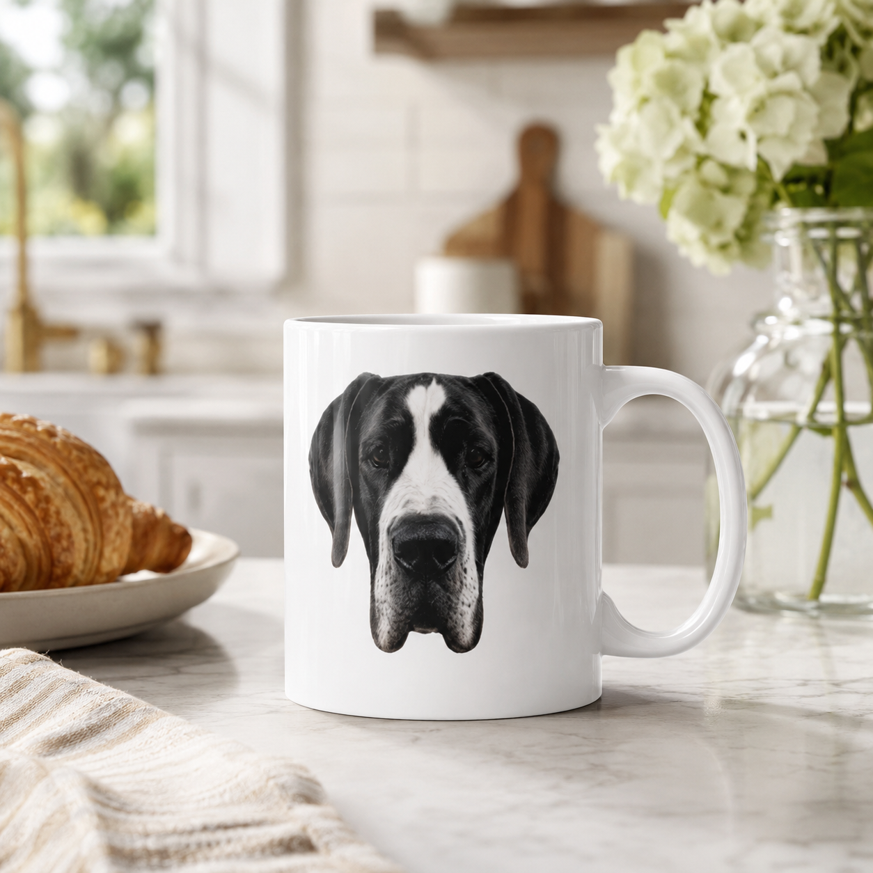 Mantle Great Dane Coffee Mug, Perfect Gift for Great Dane Dog Lovers