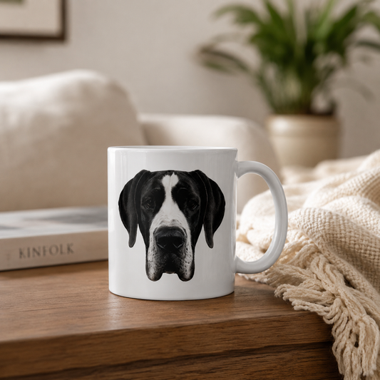 Mantle Great Dane Coffee Mug, Perfect Gift for Great Dane Dog Lovers