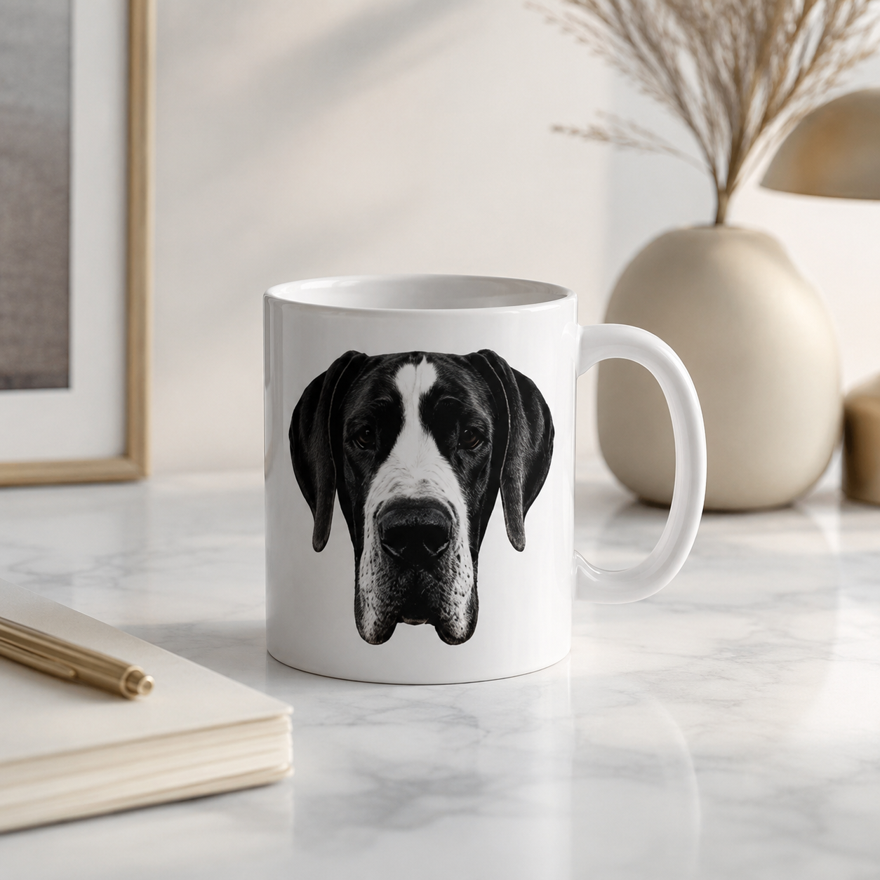 Mantle Great Dane Coffee Mug, Perfect Gift for Great Dane Dog Lovers