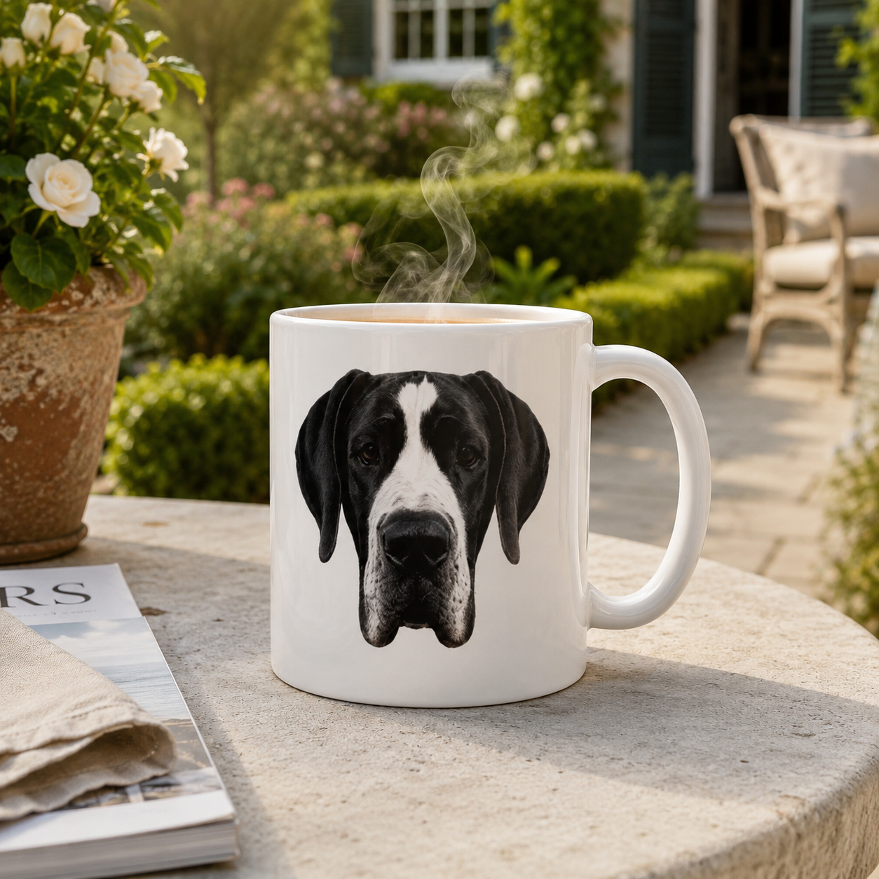 Mantle Great Dane Coffee Mug, Perfect Gift for Great Dane Dog Lovers
